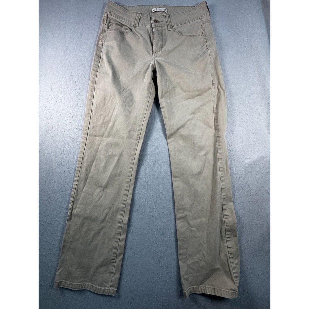 Lee Slender Secret Lower On the Waist Jeans Womens 29W Gray Straight Mid Rise